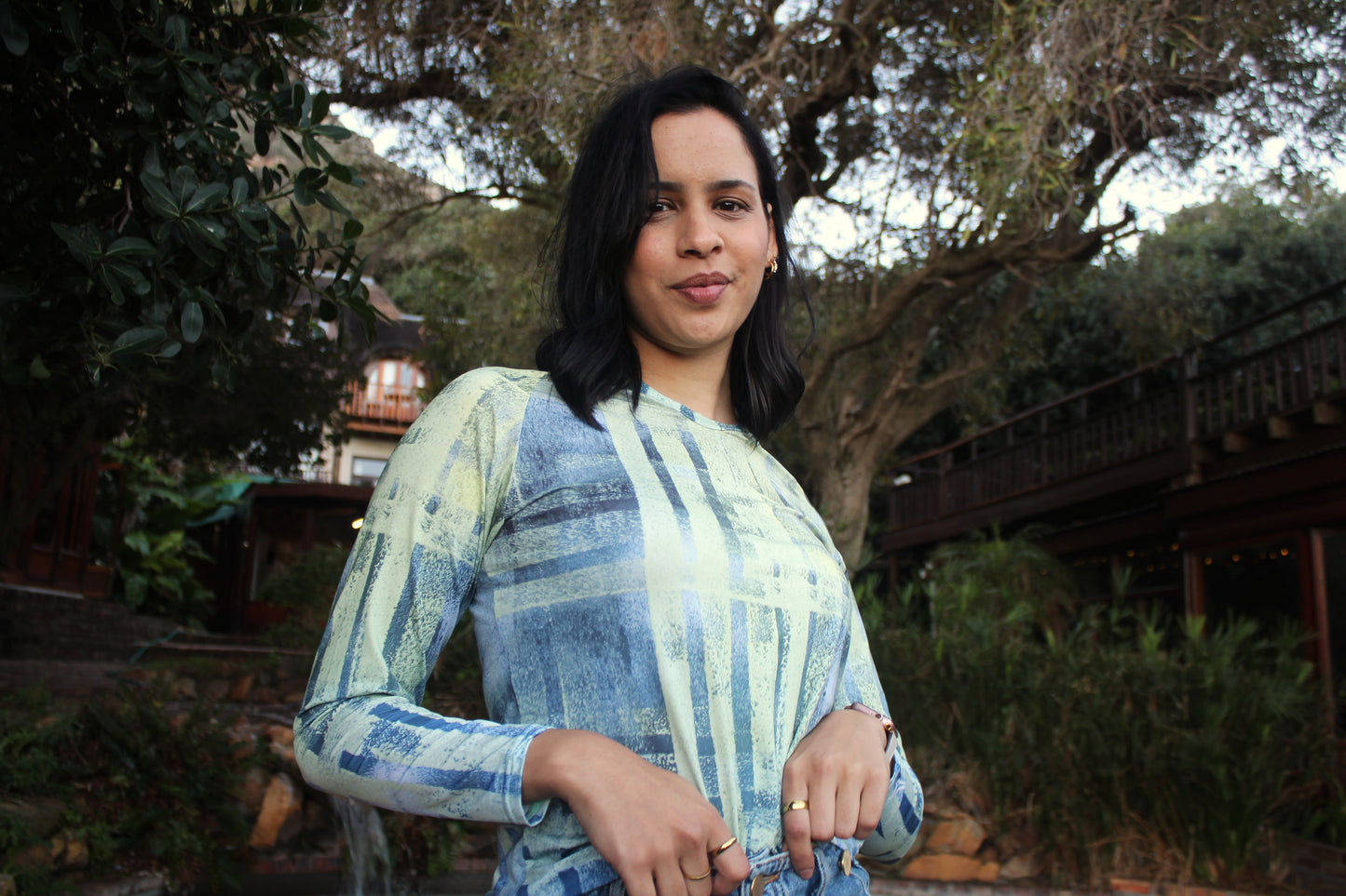Ladies long sleeve shirt - Trying Tartan