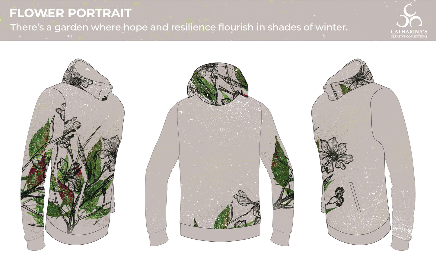 Unisex Hoodie - Flower Portrait