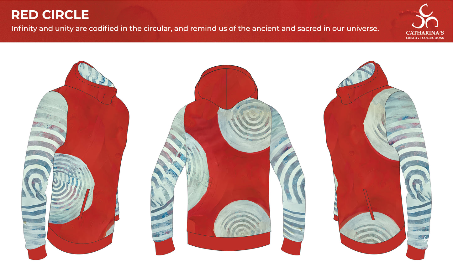 Unisex Hoodie - Red Circle
