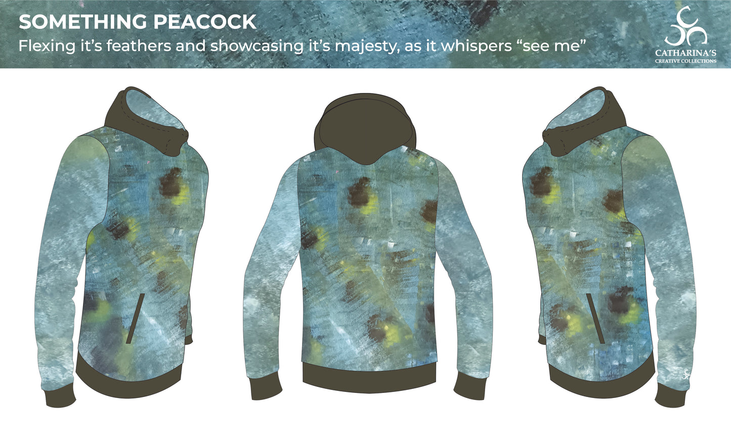 Unisex Hoodie - Something Peacock