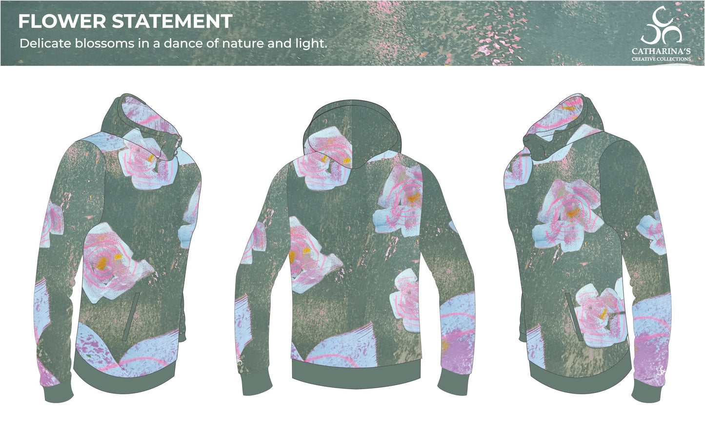Unisex Hoodie - Flower Statement