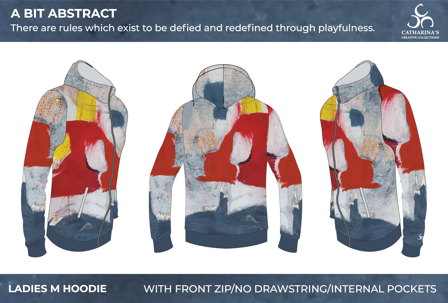Unisex Zip Hoodie - A Bit Abstract