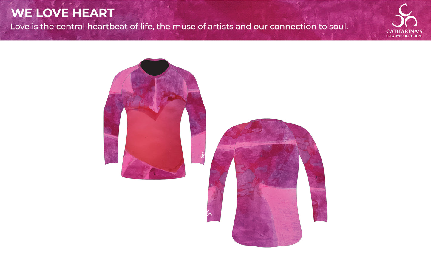 Ladies long sleeve shirt - We Love Heart