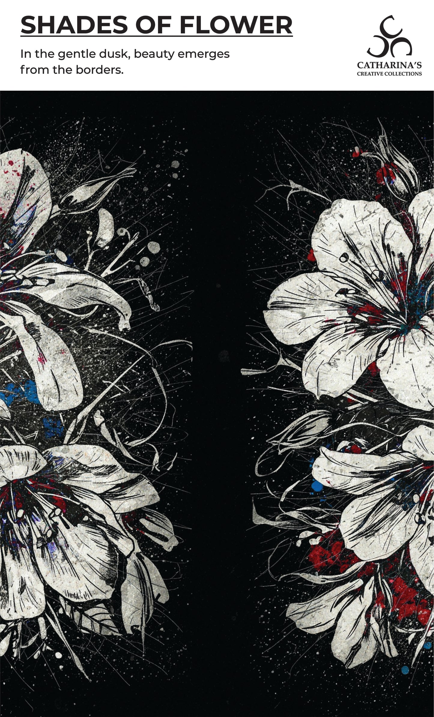 Ladies long sleeve shirt - Shades of Flower